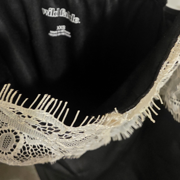 Wild Fable Black and Cream Strapless Dress - Picture 2 of 4